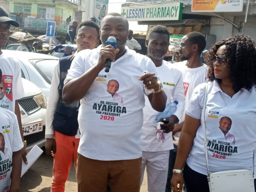 Flagbearer on campaign