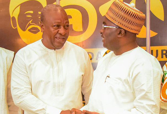 John Dramani Mahama and Mahamudu Bawumia