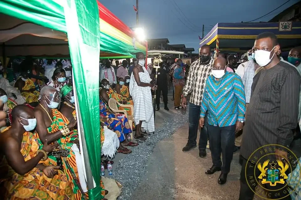 A Picture of Nana Addo Dankwa Akufo-Addo at the redevelopment ceremony