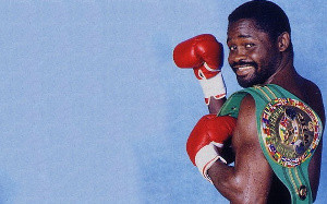 Azumah Nelson with his title