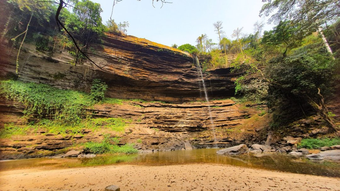 Boti Falls in the dry season