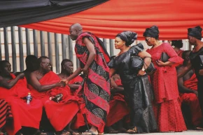 funeral procession in Ghana